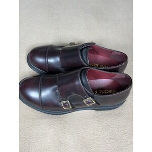 Electric Karma Womens 9.5 Burgundy Double Monk Strap Oxford Dark Academia NWOB